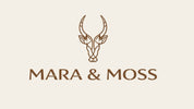 Logo of Mara & Moss with a stylized antelope head on a white background